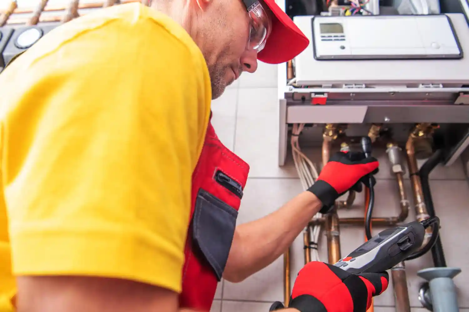 Gas Safe certified engineer performing boiler repair service in an Ealing West London home, ensuring fast, reliable, and efficient central heating system performance.