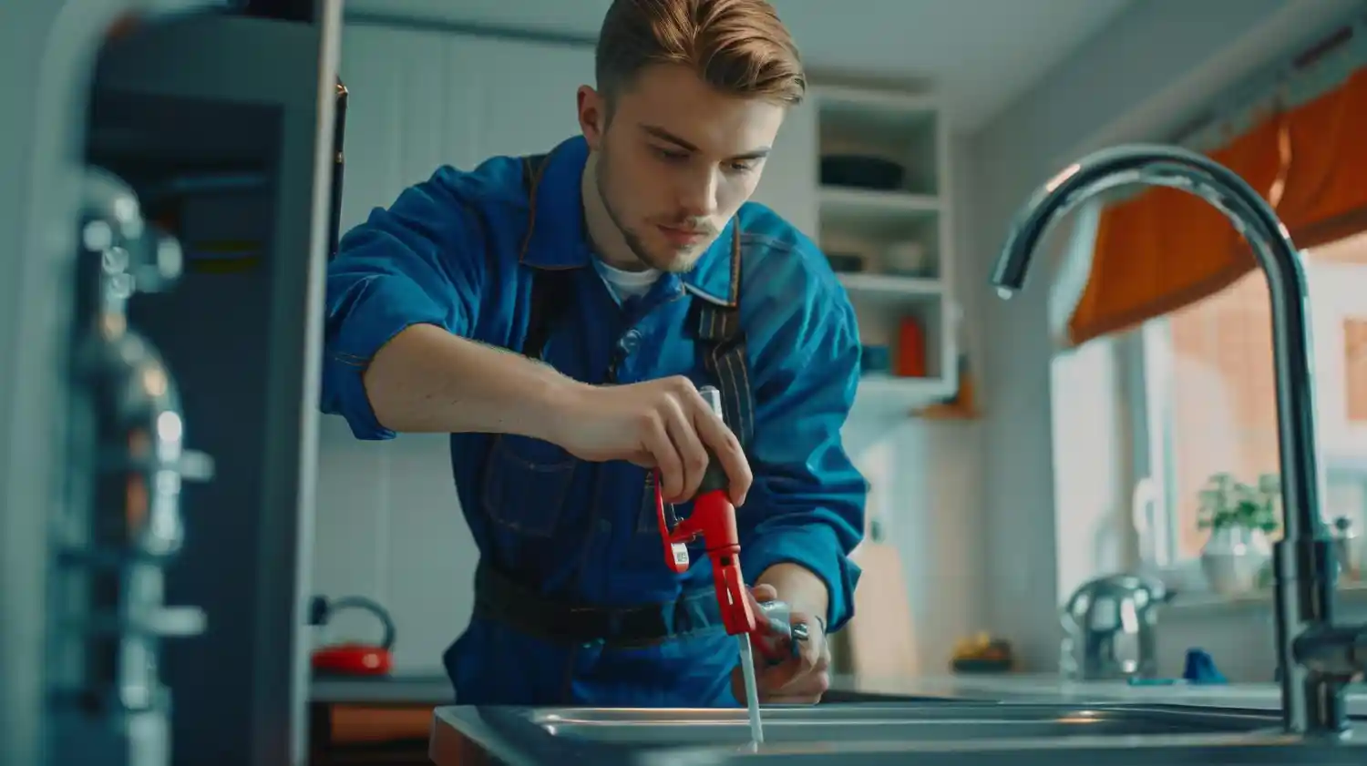 Certified plumber repairing residential plumbing systems in Welwyn Garden City